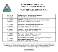 plan izleta ozujak 2019